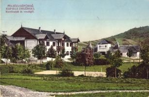 Felsőzúgó-fürdő, Ruzsbachfürdő, Bad Ober Rauschenbach, Kúpele Vysné Ruzbachy; Karolina lak és vendéglő, étterem, teniszpálya / villa, restaurant, tennis court (EK)