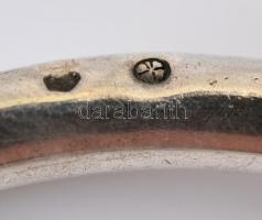 Ezüst(Ag) karperec, jelzett, d: 7,5 cm, nettó: 15,5 g