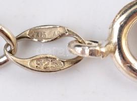 Ezüst(Ag) nyaklánc, jelzett, h: 54 cm, nettó: 20,7 g