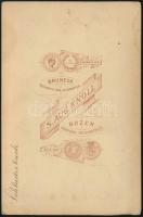 cca 1890 Carbonin/Schluderbach, Tirol, keményhátú fotó S. A. Knoll műterméből (Bruneck/Bozen), hátul...