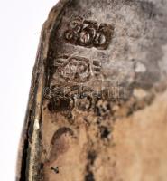 Ezüst(Ag) ovális karperec, jelzett, 5,5×6 cm, nettó: 27,2 g