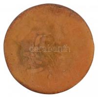 ~1970-1980. "Társadalmi Munkáért" zománcozott, aranyozott fém plakett (80mm) T:2