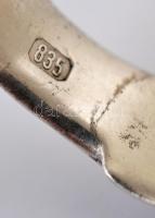 Aranyozott ezüst(Ag) pecsétgyűrű, jelzett, méret: 58, nettó: 12 g