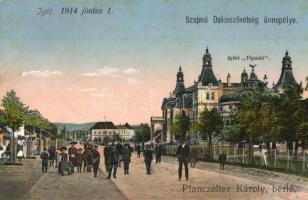 Igló, Iglau, Spisská Nová Ves; Szepesi Dalosszövetség ünnepélye 1914. június 1-jén az iglói Vigadóban (bérlő: Pfanczelter Károly). Kiadja Ferencz D. / Spissky Choir Festival at the Vigadó Concert Hall (EK)