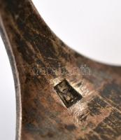 Ezüst(Ag) gyűrű, zománcozott díszítéssel, jelzett, méret: 64, bruttó: 6,2 g