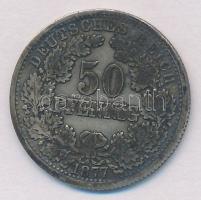Német Birodalom 1877E 50pf Ag T:2- patina German Empire 1877E 50 Pfennig Ag C:VF patina Krause KM#8