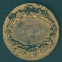 1949. Női fejet ábrázoló Br plakett "Szeretettel edzőjétől" felirattal. Szign:Törzsök T:2