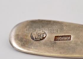 Ezüst(Ag) antik teás kanál, jelzett, h: 15 cm, nettó: 21,9 g