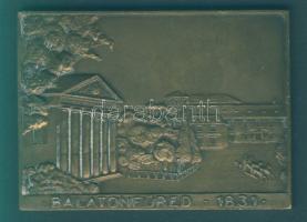 DN cca.: 1931 "Balatonfüred"  szögletes Br emlékplakett T:2