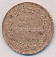 Kanada 1918. 1c Br T:2,2- ü., ph. Canada 1918. 1 Cent Br C:XF,VF ding, edge error