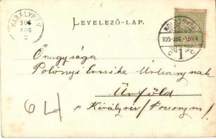 1905 Kolozsvár, Cluj; Szent Mihály templom. Kiadja Fabritius Erik / Catholic church (felületi sérülé...