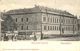 Nagybánya, Baia Mare; Állami polgári leány iskola. Kiadja Kovács Gyula / girls school (EK)