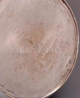 Art deco ezüst (Ag.) kiöntő készlet, elefántcsont gyűrűkkel, jelzett, mesterjeggyel (HS), összesen: ...