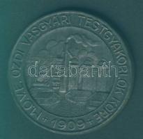 1909. "M.O.V.E. Ózdi Vasgyári Testgyakorlók Köre" díjérem. Szign:Ludvig T:2