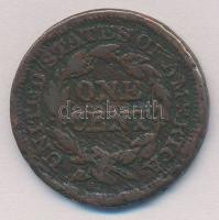 Amerikai Egyesült Államok 1847. 1c Br "Coronet" T:3- USA 1847. 1 Cent Br "Coronet&quo...