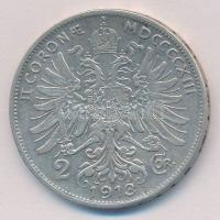 Ausztria 1913. 2K Ag "Ferenc József" T:2 
Austria 1913. 2 Corona Ag "Franz Joseph&qu...