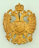 k.u.k. katonai sapkajevény. Habsburg címer. / Military cap badge 9 cm