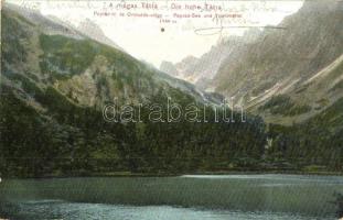 1906 Tátra, Magas Tátra, Vysoké Tatry; Poprád tó és Omladék völgy / Poprád See und Trümmertal / Zlomisková dolina, Popradské pleso
