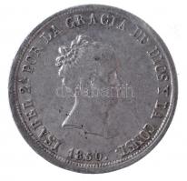 Spanyolország 1850S-RD 2R Ag "II. Izabella" T:2 Spain 1850S-RD 2 Reales Ag "Isabel II" C:XF