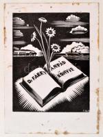Lajos Ferenc: Ázsia. Magyar Grafikusok Könyvei IV. Bp.,[1944], Szépmíves Műhely,(Kiss János-ny.), 2 ...