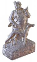 ~1910. A Múzeum Körúti Csángó Bőröndös M. védjegye ezüstözött fém védjegy (15x24mm) T:2