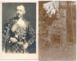 13 db RÉGI használatlan első világháborús katonai fotó képeslap és fotó / 13 unused WWI K.u.k. military photo postcards + photos