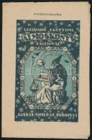 cca 1920-1930 "Legujabb egyptomi álmoskönyv csízióval", kiadja: Somló Gy. Budapest, 8p