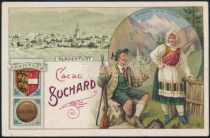 cca 1900 Chocolat Suchard gyűjtői kártya, litho, 7×11 cm
