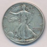 Amerikai Egyesült Államok 1940. 1/2$ Ag Walking Liberty T:2-  USA 1940. 1/2 Dollar Ag Walking Liberty C:VF