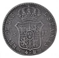 Spanyolország 1823S-RD 4R Ag "VII. Ferdinánd" (5,8g) T:2,2- 
Spain 1823S-RD 4 Reales Ag &...