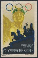 1936 Berlini olimpia vágott levélzáró