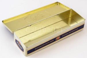 Rothmans fém doboz, kopásnyomokkal, 30×10×5,5 cm