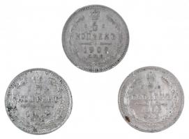 Orosz Birodalom 1908-1912. 5k Ag (3xklf) T:2
Russian Empire 1908-1912. 5 Kopeks Ag (3xdiff) C:XF