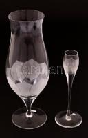 Rosenthal talpas váza és gyertyatartó, jelzett, csorba nélkül, m: 25 és 17 cm