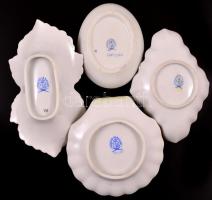 Herendi Viktória mintás porcelán tálkák, kézzel festett, jelzett, hibátlan, 4 db