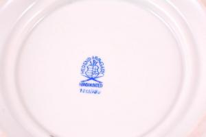 Herendi Viktória mintás porcelán kaspó, kézzel festett, jelzett, hibátlan, m: 14 cm, d: 16 cm