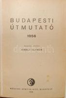 1956 Budapesti útmutató benne villamos és buszjáratok
