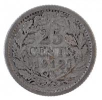 Hollandia 1912. 25c Ag T:2-
Netherlands 1912. 25 Cents Ag C:VF