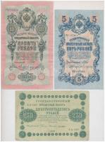 8db-os vegyes orosz és szovjet bankjegy tétel T:III 8pcs of various Russian and Soviet banknotes C:F