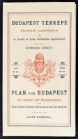 1983 Homolka József: Budapest térképe házszámok megjelölésével és az utcák és terek betürendes jegyz...