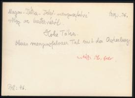 cca 1910 Magas-Tátra, a felső-menguszfalvi völgy az Oszterváról, Erdélyi Mór felvétele, hátulján fel...