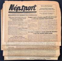 1954 a Népsport kb. 50-70 lapszáma, számos érdekes írással