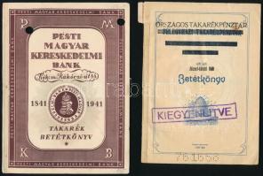 1933-1954 4 db régi takarékbetétkönyv