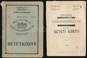 1933-1954 4 db régi takarékbetétkönyv