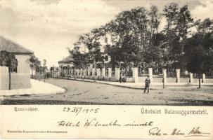 1905 Balassagyarmat, Kaszinókert. Wertheimer Zsigmond kiadása + KISKÜRTÖS POSTAI ÜGYN.