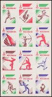 1980 Moszkvai olimpia 12 klf levélzáró