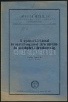 Dr. Torday Árpád 5 db műve:  Az antitrypsin-reactio klinikai jelentősége. (1909.)  A gyomor csökkent sósavelválasztási képességének jelentősége a gyomorbajok kórismézésénél. (1907.)  Az emésztés ép- és kórélettanának fontosabb újabb mozzanatai. (1906.)  A kerek gyomnorfekélyről, különös tekintettel az alkatra. (1924.)  A gyomorkiirással a savtultengéssel járó insulin és szénhydrát érzékenység. (1934.)  Változó állapotban.