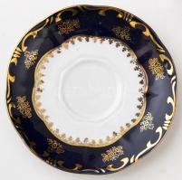 Zsolnay Pompadour hiányos mokkás készlet, kézzel festett, jelzett, enyhén kopott, összesen 7 db