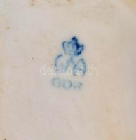 Wagner & Apel őzike, kézzel festett, jelzett, kis kopásokkal, m: 12,5 cm