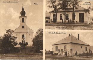 1928 Kál, Római katolikus templom, Hangya szövetkezet üzlete, Otterhalik igazgató háza